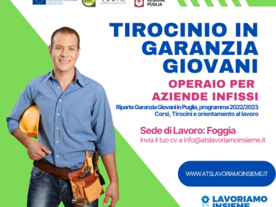 Tirocinio per operaio azienda di infissi